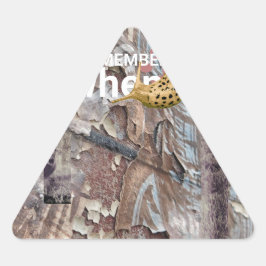 Adesivo Triangular Diário de Lixo de Correção