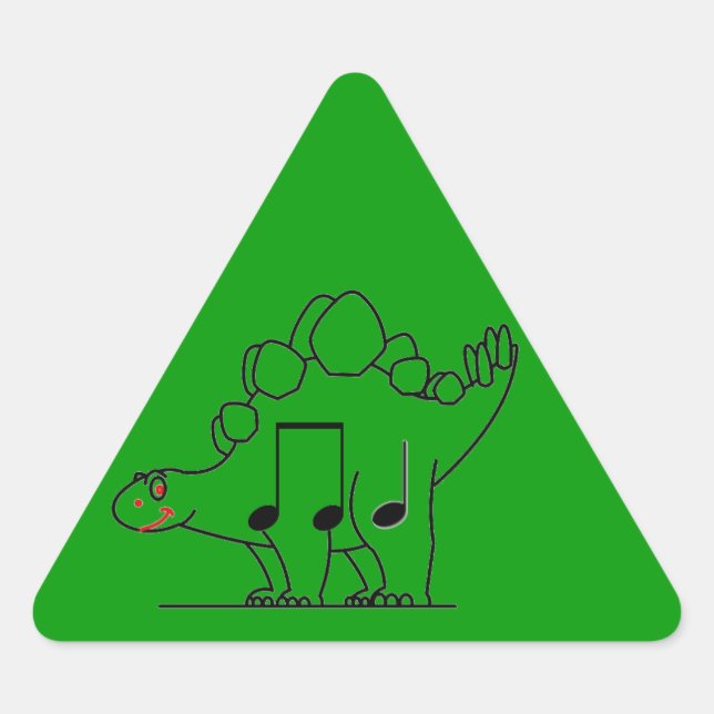Adesivo Triangular Dinossauro IPA (Frente)