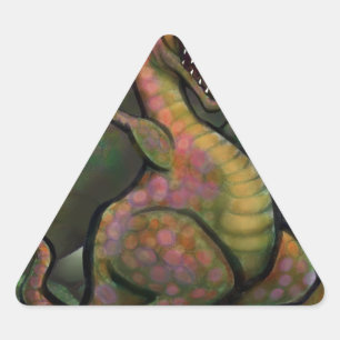 Adesivo Triangular Dinossauros Jurássicos