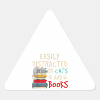 Adesivo Triangular Distribuído facilmente por Gatos e Livros - Livro 