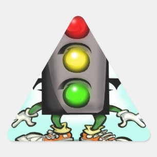 Adesivo Triangular Divertimento do tráfego