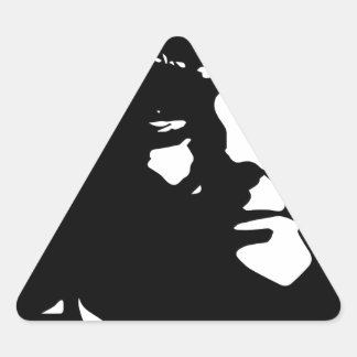 Adesivo Triangular Donald Trump Silhouter