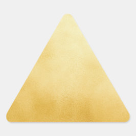 Adesivo Triangular Dourado Falso Folheado a Ouro