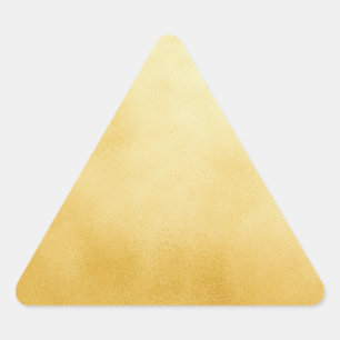 Adesivo Triangular Dourado Falso Folheado a Ouro