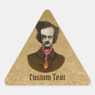 Adesivo Triangular Edgar com Inseto Dourado