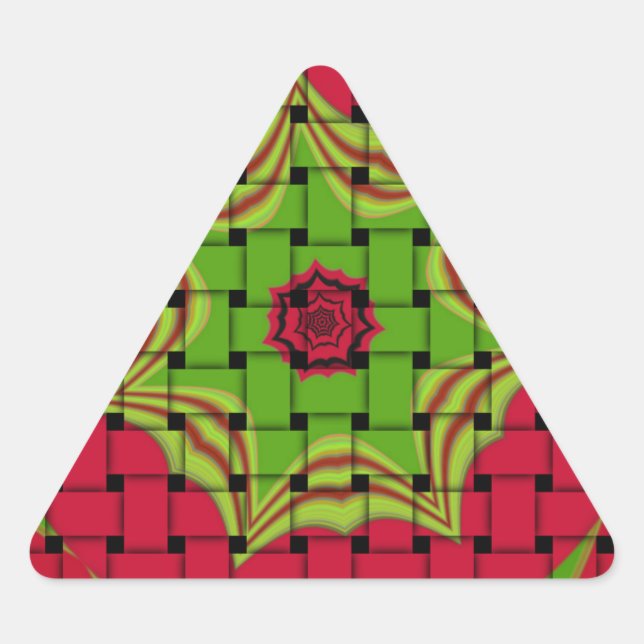 Adesivo Triangular Elegante africano Lovely vetorial impressão (Frente)