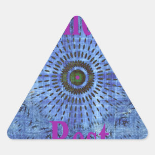 Adesivo Triangular Elegante Blue denim motif vetor impressão