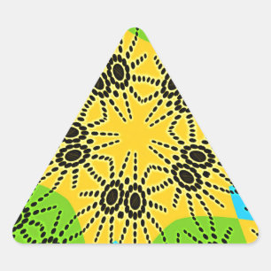 Adesivo Triangular Elegante Motivo Tradicional de Aranha Inspirado na