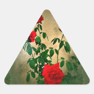 Adesivo Triangular Elogios, rosas de Love_