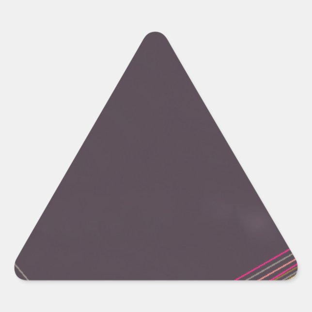 Adesivo Triangular em preto 0900 abstrato art (Frente)