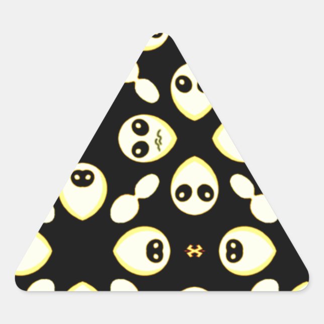 Adesivo Triangular Emoções, Sorriso_ (Frente)