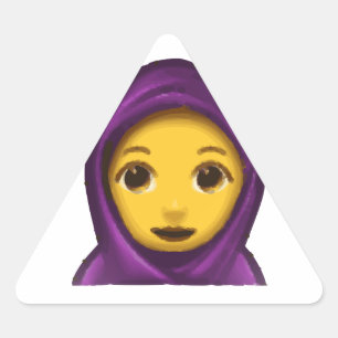Adesivo Triangular emoji hajib