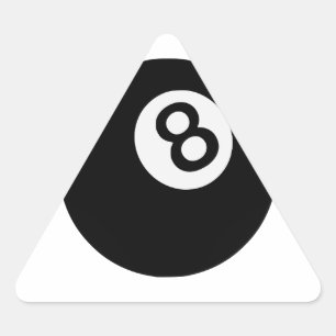 Adesivo Triangular emoji oito bolas
