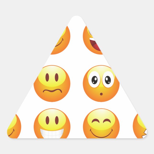 Adesivo Triangular emojis (Frente)