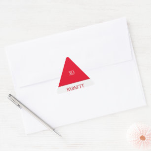 Adesivo Triangular Envelope de selo de chapéu de elfo