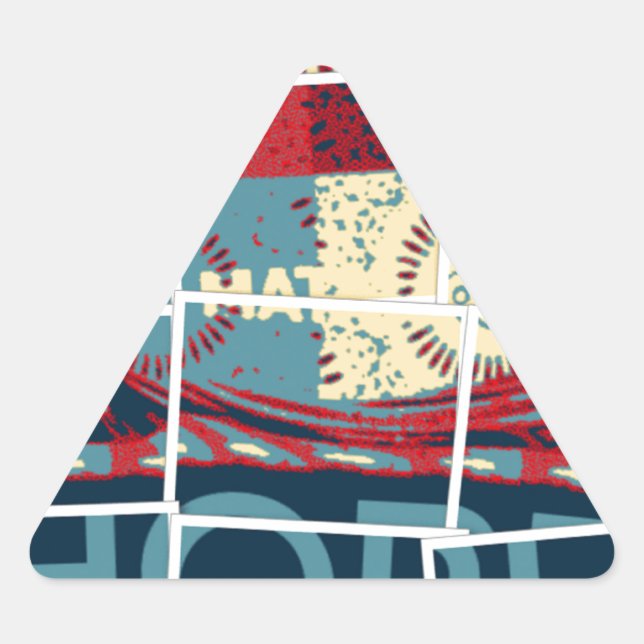 Adesivo Triangular Espero ser o milagre belo e inspirador (Frente)