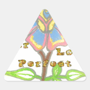 Adesivo Triangular Este Ano Novo Parece Um Impressão De Arte Floral P