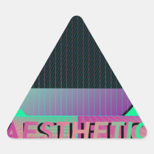 Adesivo Triangular estética vaporwave