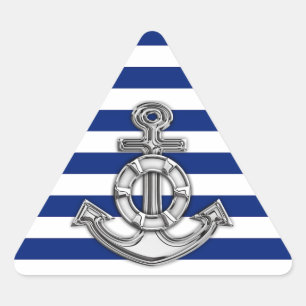 Adesivo Triangular Estilo Cromo Salva-vidas em Greves Náuticas