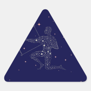 Adesivo Triangular estrelas sagitário