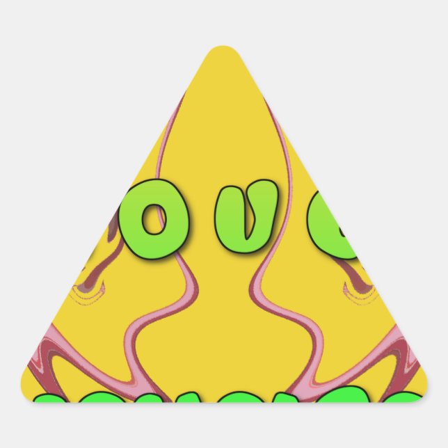 Adesivo Triangular Eu amo Jamaica.png (Frente)
