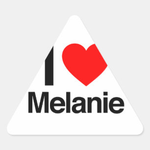 Adesivo Triangular eu amo melanie