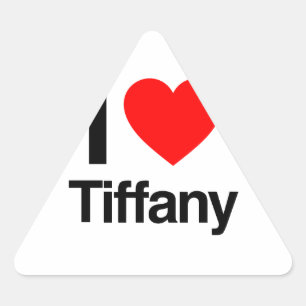 Adesivo Triangular eu amo tiffany