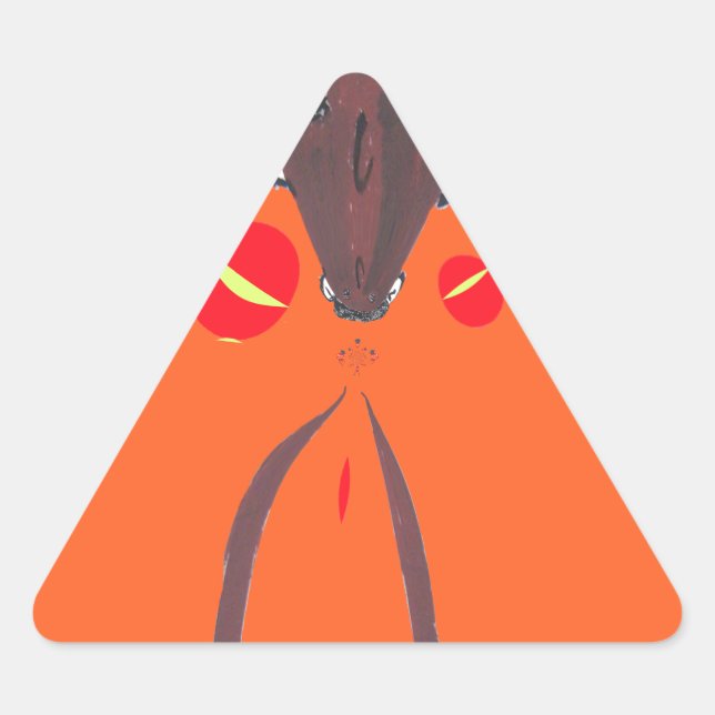 Adesivo Triangular Eu te amo Nakupenda Swahili (Frente)