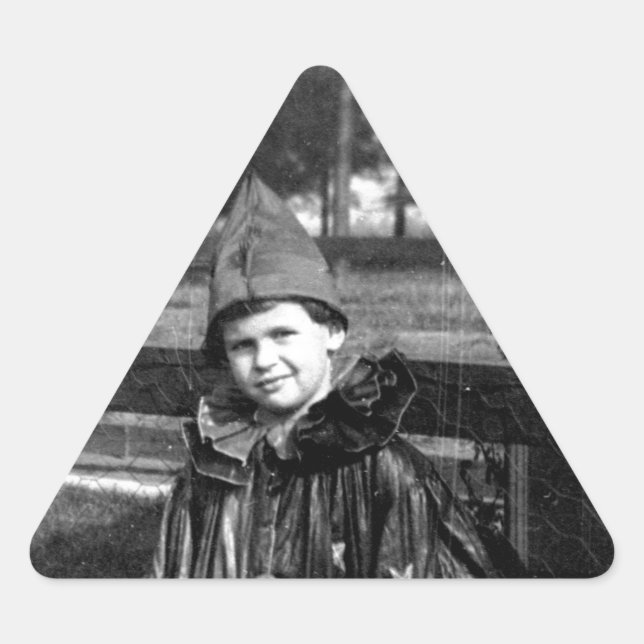 Adesivo Triangular Feliz Dia das Bruxas (Frente)