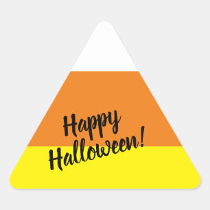 Adesivo Triangular Feliz Halloween - Corno Docinho
