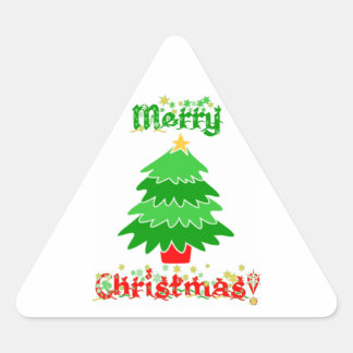 Adesivo Triangular Feliz Natal
