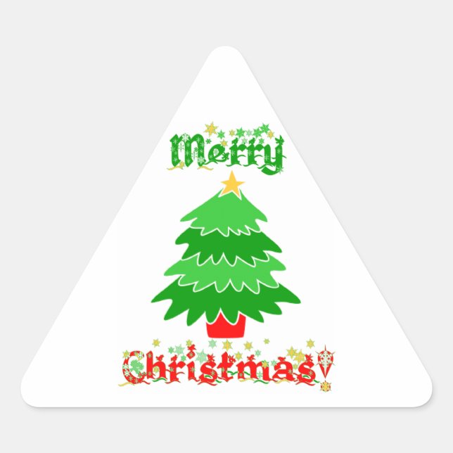 Adesivo Triangular Feliz Natal (Frente)
