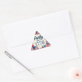 Adesivo Triangular Festa de 4 de julho