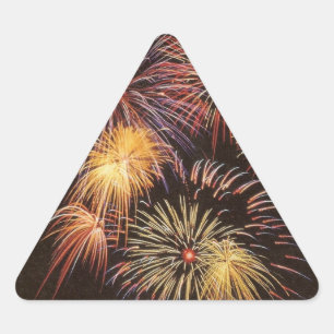 Adesivo Triangular Fireworks - Sticker