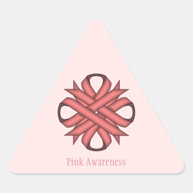 Adesivo Triangular Fita de Véu Rosa, Fita por Kenneth Yoncich (Frente)