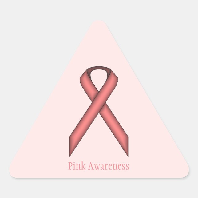 Adesivo Triangular Fita Padrão Rosa de Kenneth Yoncich (Frente)