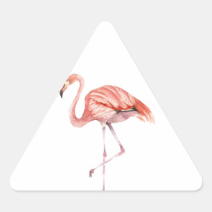 Adesivo Triangular Flamingo Rosa