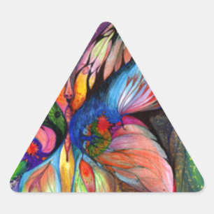 Adesivo Triangular Flor do país dos sonhos