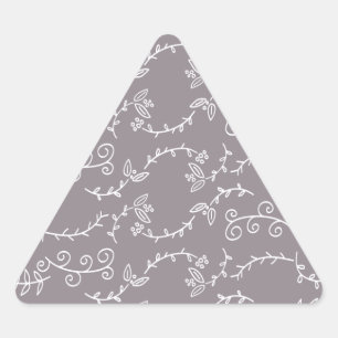Adesivo Triangular folhas e bagas
