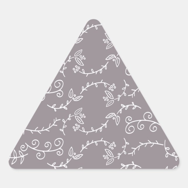 Adesivo Triangular folhas e bagas (Frente)