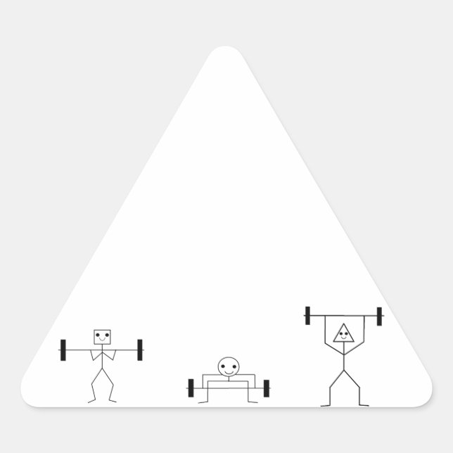 Adesivo Triangular formas de malhação (Frente)