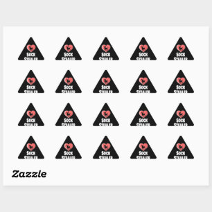 Adesivo Triangular Funny Chihuahua Dog Lover Sock Stealer