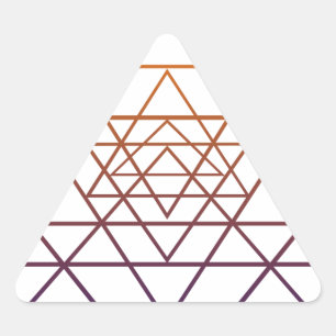 Adesivo Triangular Geometria Sagrada