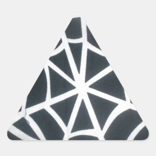 Adesivo Triangular Gothic Web Velocity Bold Preto Branco Teia de Aran