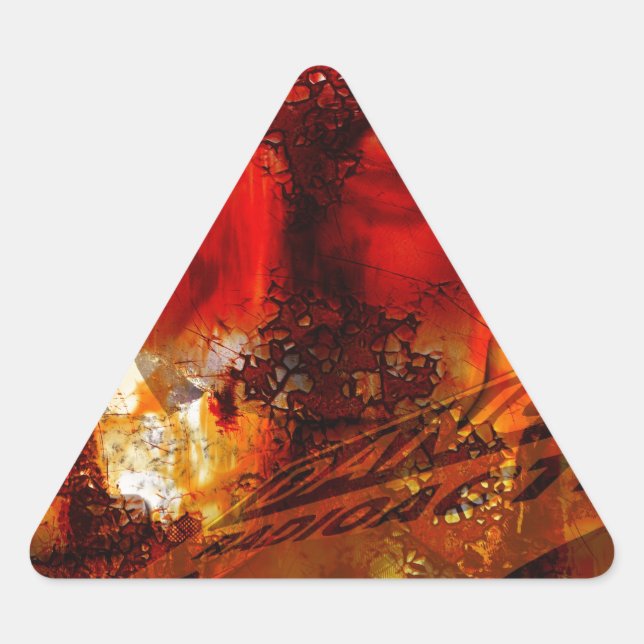 Adesivo Triangular Grafite Vermelho (Frente)