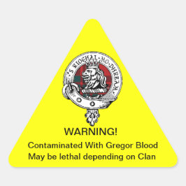 Adesivo Triangular Gregor Contamination Sticker
