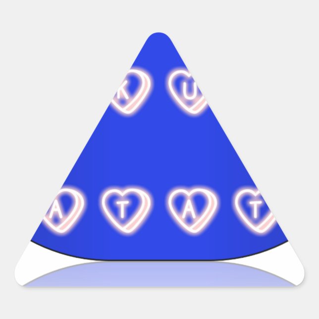 Adesivo Triangular Hakuna Matata Art Impressão (Frente)