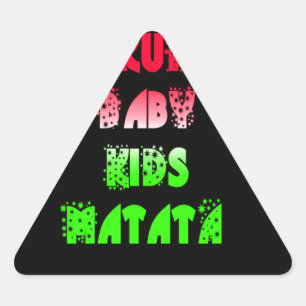Adesivo Triangular Hakuna Matata Baby Kids Oferece incríveis desenhos