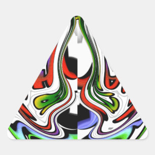 Adesivo Triangular Hakuna Matata com Corredor e Gradações de Abstrato