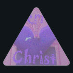 Adesivo Triangular Hakuna Matata Felry Christmas Love Design.jpg<br><div class="desc">Hakuna Matata Feliz Design de Amor de Natal. Belo design de cor roxa com um coração azul maravilhoso e um brilho no fundo. Uma das mais recentes design Hakuna Matata nesta maravilhosa época de Natal e na maravilhosa estação maravilhosa. Compartilhe o amor do Natal com esta arte original Hakuna Matata...</div>